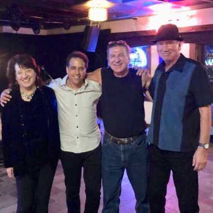 Debbie, Sal, John, and Doug after a gig at Abbey Square on 9/28/19