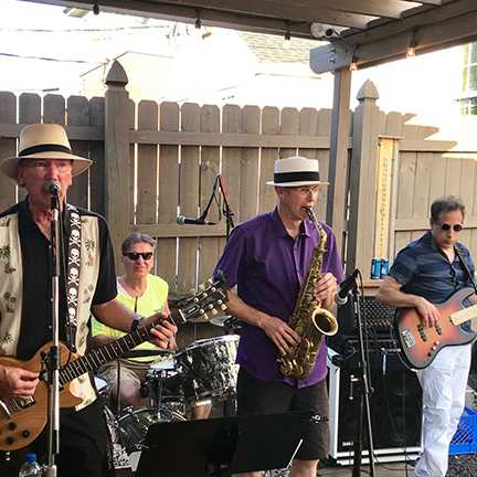 Too Tall Tyler and the Tattletales with Saxman Slim at Moor Pat on 7/3/19